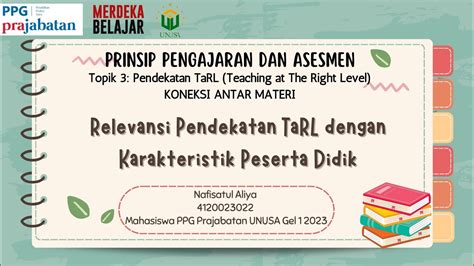 Prinsip Pengajaran Dan Asesmen T3 Pendekatan TaRL Koneksi Antar