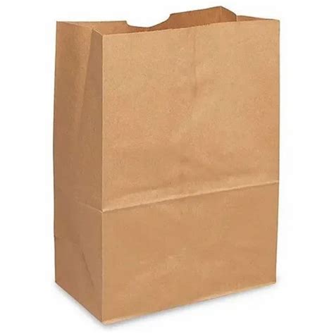 Brown Square Bottom Kraft Paper Bag For Grocery Capacity Kg At