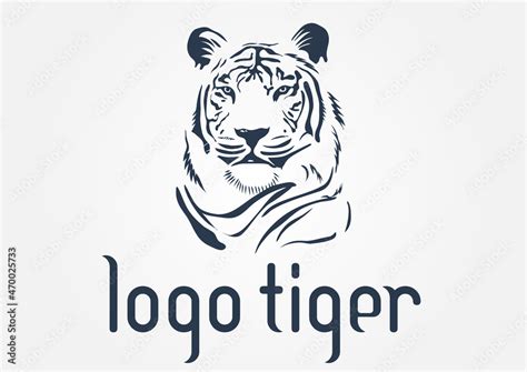 tiger logo vector ( head) Stock Vector | Adobe Stock