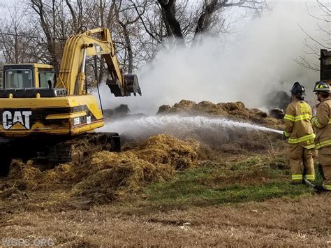 Hay Bale Fire in London Grove - West Grove Fire Company