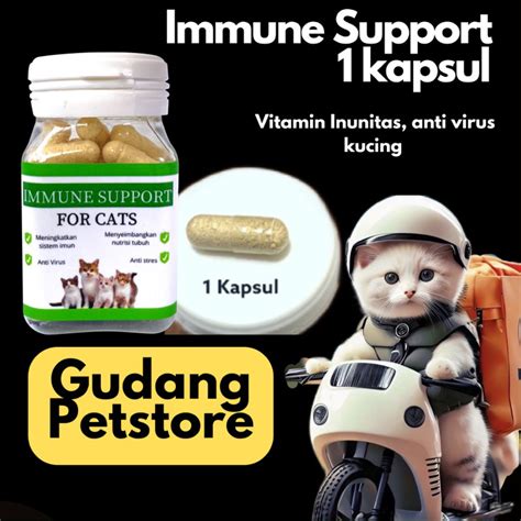 Jual Immune Support For Cat Kapsul Vitamin Kucing Meningkatkan Imun