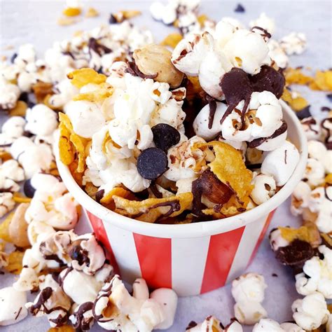 Popcorn Snack Mix No Bake Recipe Feast Glorious Feast