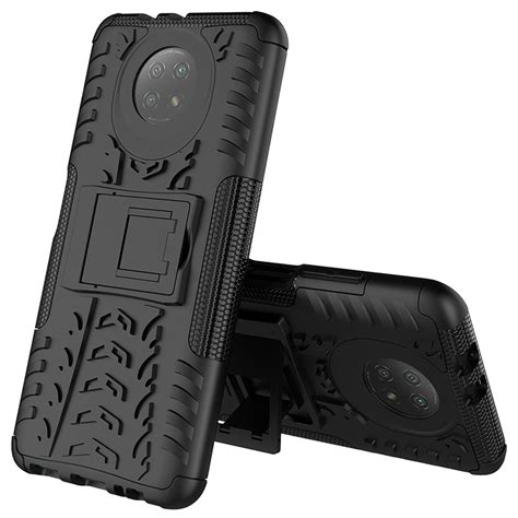 Xiaomi Redmi Note 9t 5g Case Hybrid Armor Shockproof Kickstand Protective Phone Cover Case