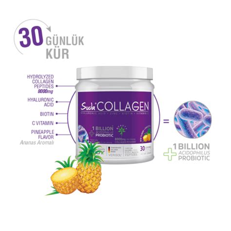 Suda Collageen Probiotic Met Ananassmaak Poeder 300g Herbal Drogist