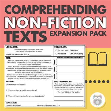 Comprehending Non Fiction Texts Expansion Pack Speechy Musings