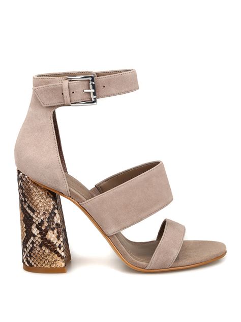 Kendall + Kylie - Jayne block heeled taupe sandals - sandals - KKJAYNE202