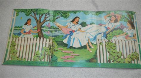 The Lennon Sisters Tri Fold Paper Doll Book Whitman 1957 Cut 1828146907