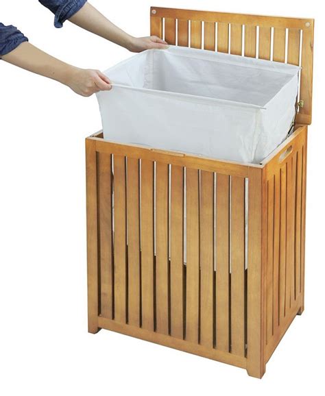 Oceanstar Spa Style Bamboo Laundry Hamper Macys