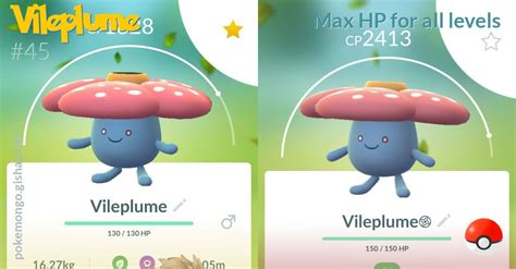 Vileplume Max Hp For All Levels Pokemon Go