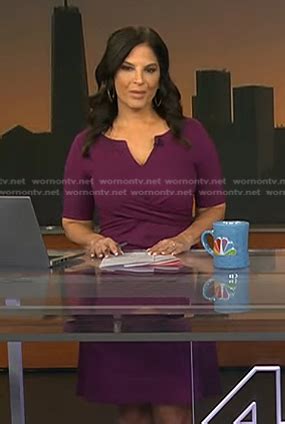 WornOnTV Darlenes Purple Twist Front Dress On Today Darlene