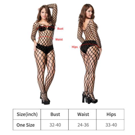 Women Sexy Lingerie Full Body Fishnet Stockings Babydoll Bodysuit Outfit Dress Ebay