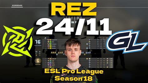 CSGO POV NIP REZ 24 11 Vs GamerLegion Ancient ESL Pro League