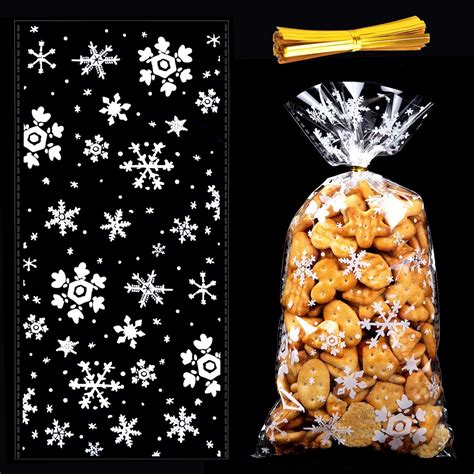 Pi Ces Sachet Transparents Bonbon Pour Biscuits Cellophane Sacs