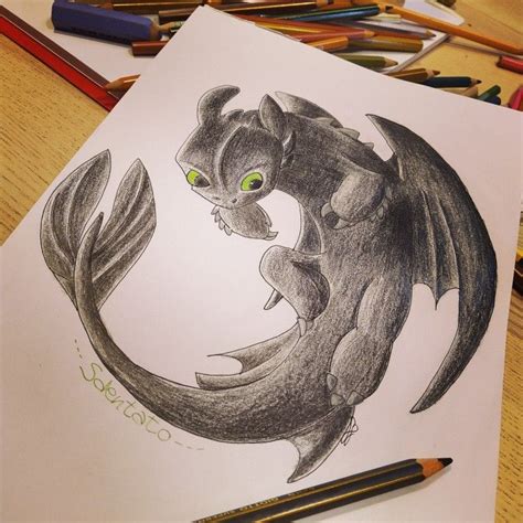 Toothless Colori A Matita How To Train Your Dragon Idee Per