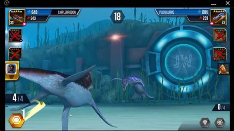 Jurassic World The Game Aquatic Player Duel Battle Tylosaurus