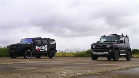 Suzuki Jimny Drag Races Am General Hummer H2 Both Are Pitifully Slow