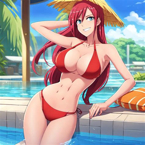 Erza Scarlet Pool 2 By Ushmarith On Deviantart