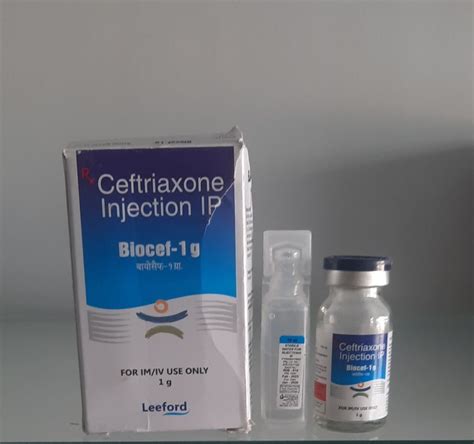 Biocef 1g Liquid Ceftriaxone Injection For Pharmaceuticals Medicine