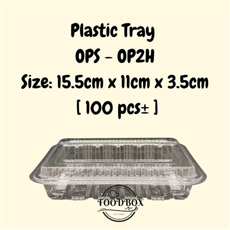 Foodbox Ops Op H Pcs Benxon Plastic Tray Bakery