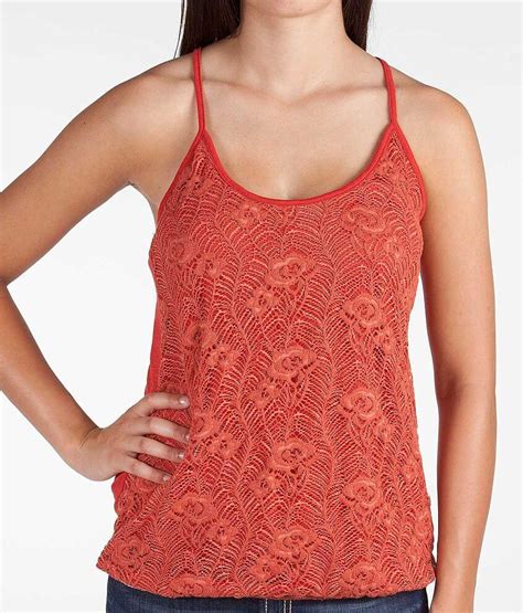 Daytrip Floral Lace Tank Top Women S Tank Tops In Rust Buckle