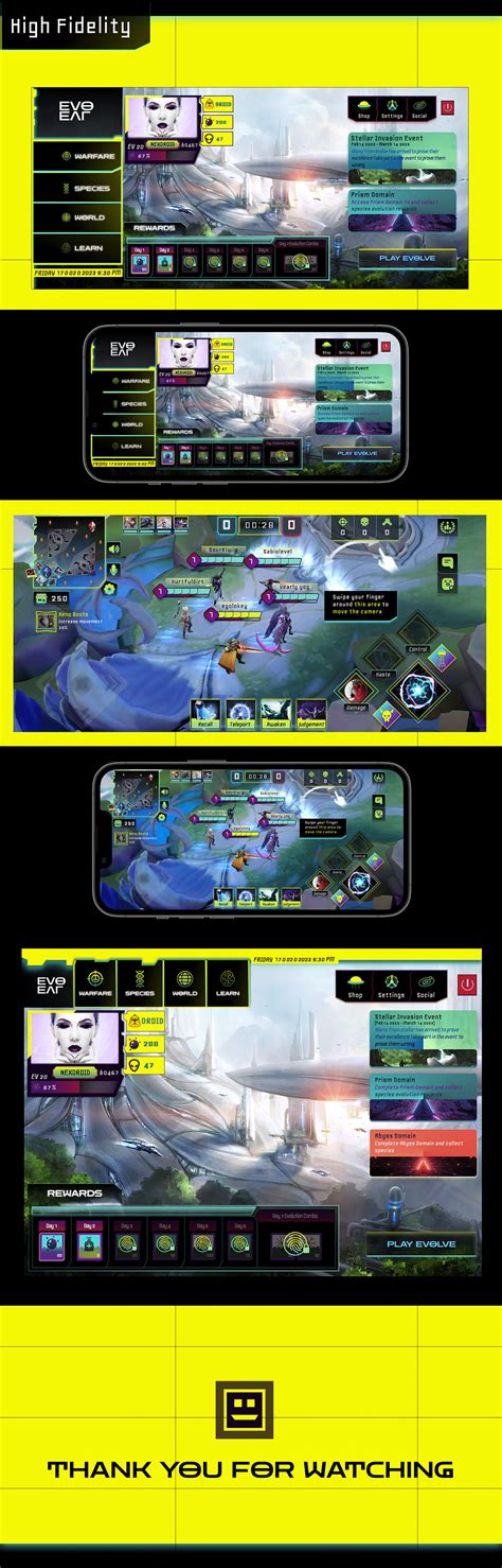 Evolve Moba Game Ui On Behance