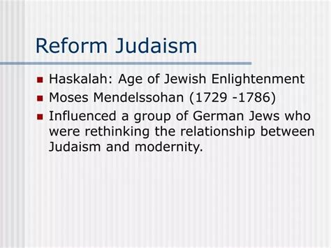 PPT - Reform Judaism PowerPoint Presentation, free download - ID:5637660