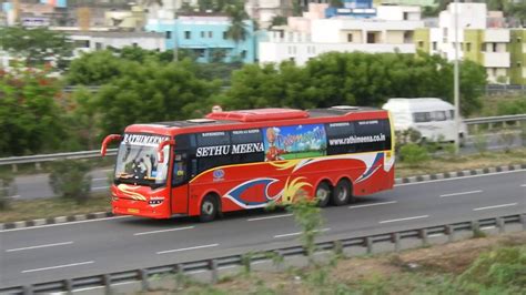 Rathimeena Multiaxle Volvo Bus Youtube