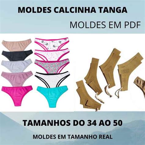 Molde De Roupa Íntima Feminina Para Imprimir Pdf Baixe JÁ