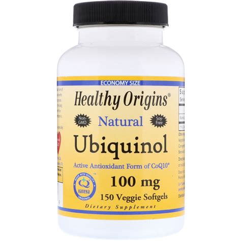 Healthy Origins Ubiquinol Kaneka Qh Mg Source