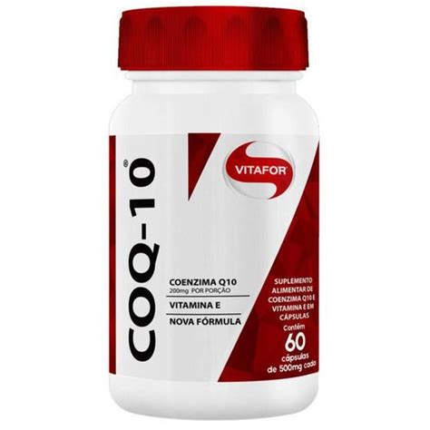 Coenzima Q10 60 Caps 500mg Vitafor Coenzima Q10 Magazine Luiza