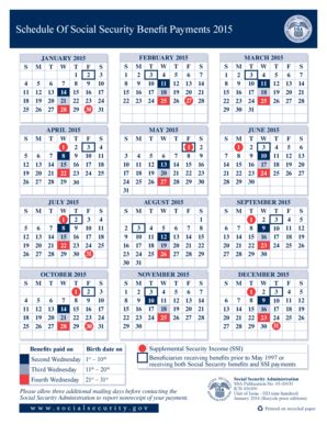 Social Security Calendar For 2022 Complete With Ease AirSlate SignNow