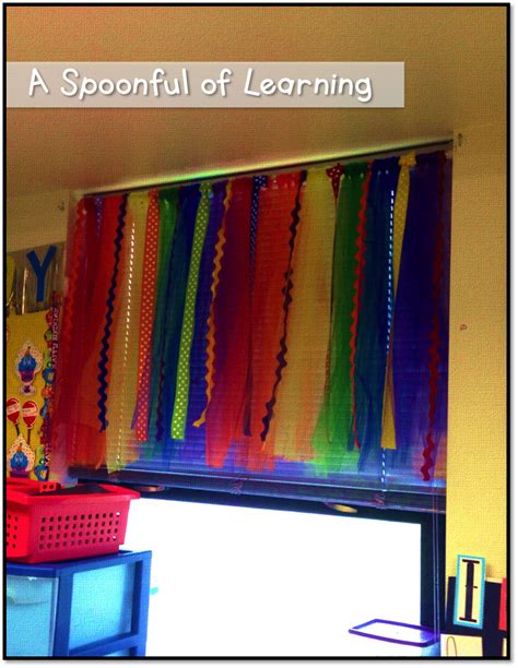 A Spoonful Of Learning Diy Classroom Curtains No Sewing Or Gluing