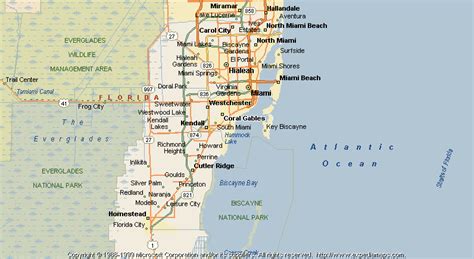 Map of Coral Gables