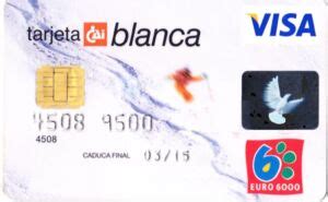 Bank Card Tarjeta Blanca CAI Caja De Ahorros De La Inmaculada