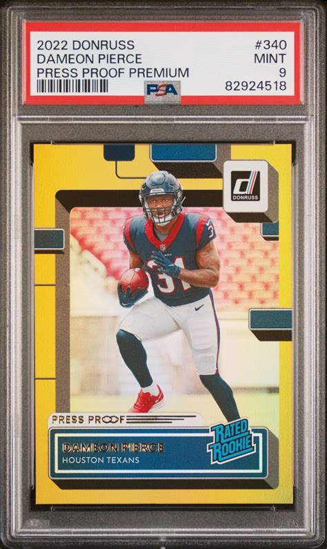 2022 Panini Donruss Rated Rookie 340 Dameon Pierce RC For Sale