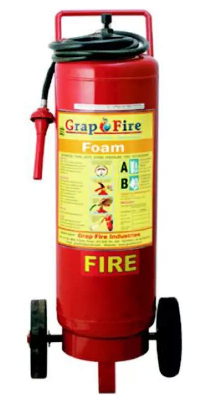 Buy Grap Fire Mechanical Foam Trolley Mounted Fire Extinguishers 50 Ltr