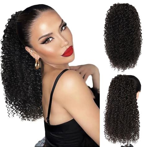 Amazon Ponytail Extension For Black Women Curly Drawstring