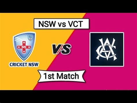 NSW Vs VCT 1st Match Live New South Wales Vs Victoria Live