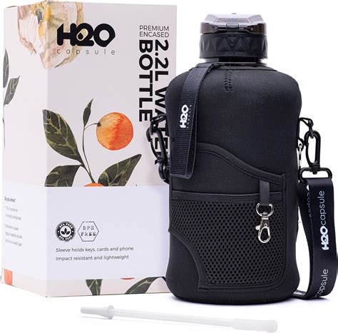 Buy H2O Capsule 2 2L Half Gallon Water Bottle With Storage Sleeve And