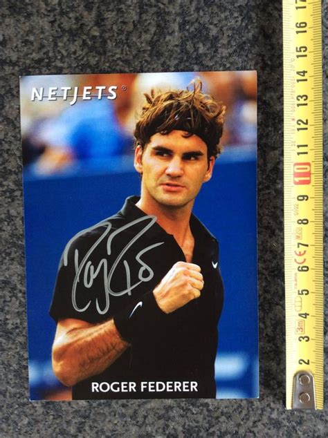 Roger Federer Original Autogramm Karte Kaufen Auf Ricardo