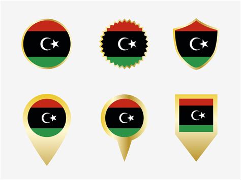 Vector flag set of Libya. 22822507 Vector Art at Vecteezy