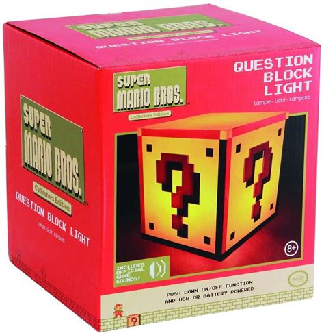 Super Mario Bros Quest O Block Usb Lamp Discoazul Pt