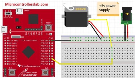 SG 90 Servo Motor Interfacing With TM4C123 Launchpad Keil Uvision