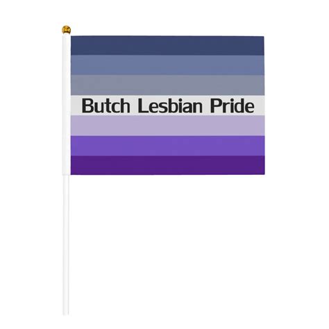 Butch Lesbian Pride Flag Flags 10 Packs Mini Handheld Flag Desk Flag 5