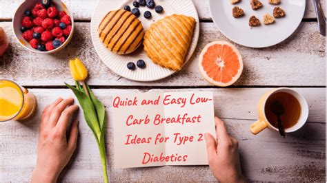 5 Quick And Easy Low Carb Breakfast Ideas For Type 2 Diabetics