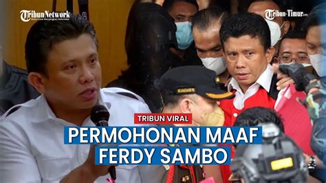 Ferdy Sambo Sampaikan Permohonan Maaf Ke Senior Dan Junior Yang Kena