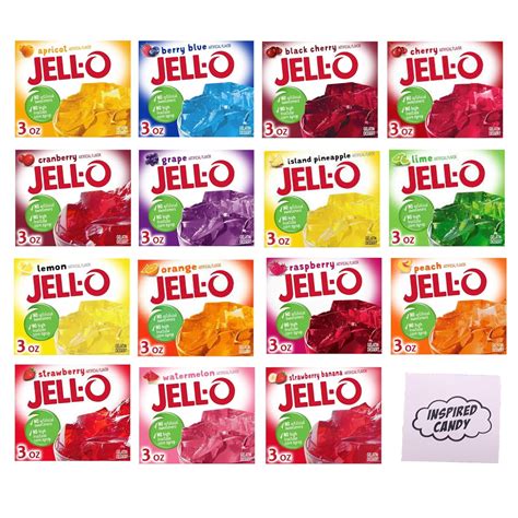 Amazon Jello Gelatin Variety Pack 15 Flavors 3oz Per Flavor