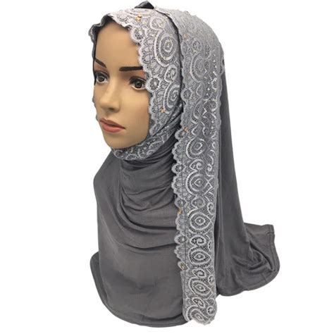 Muslim Hijab Jersey Scarf Women Head Coverings Femmes Turban Hijabs