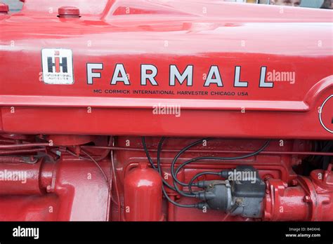 Old tractor on display Stock Photo - Alamy