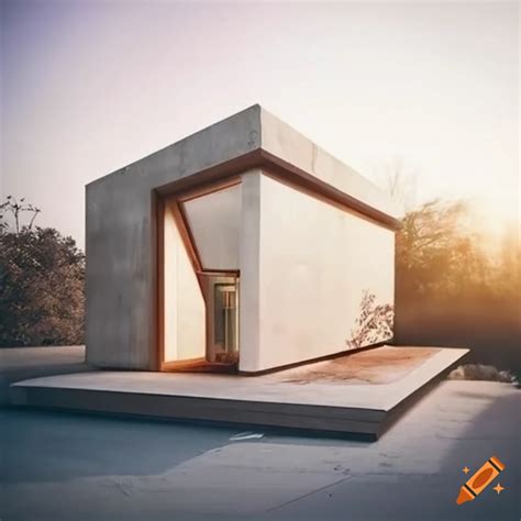 Shelter Concrete Exterior Minimal Design House Roof Basement